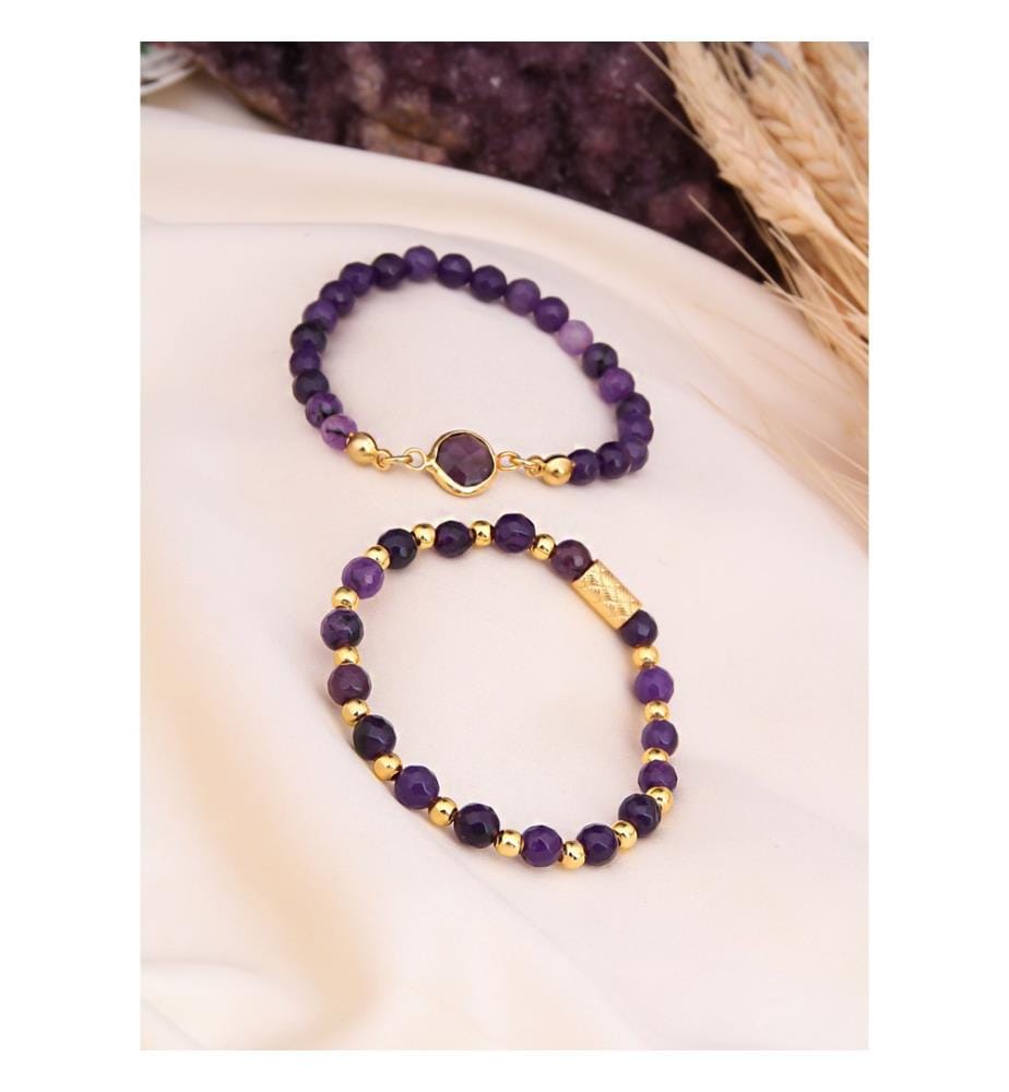 Bracelet d'améthyste - Violet
