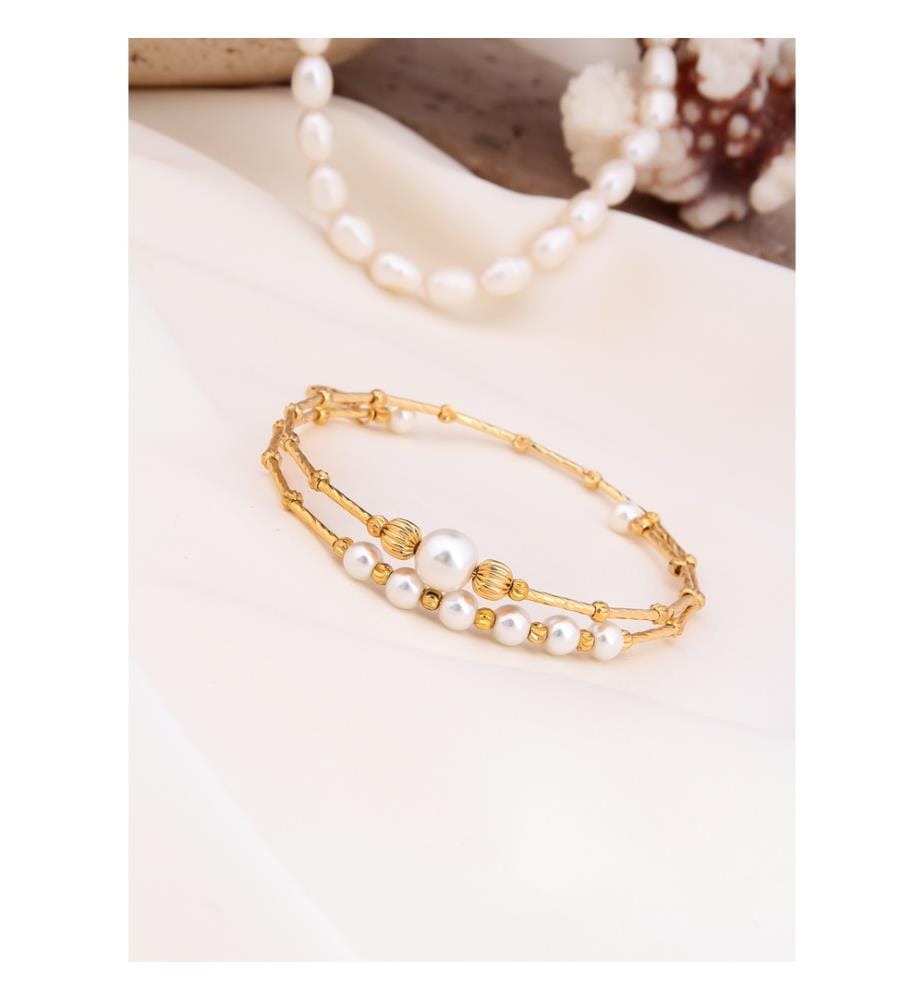 Bracelet de perles - Blanc