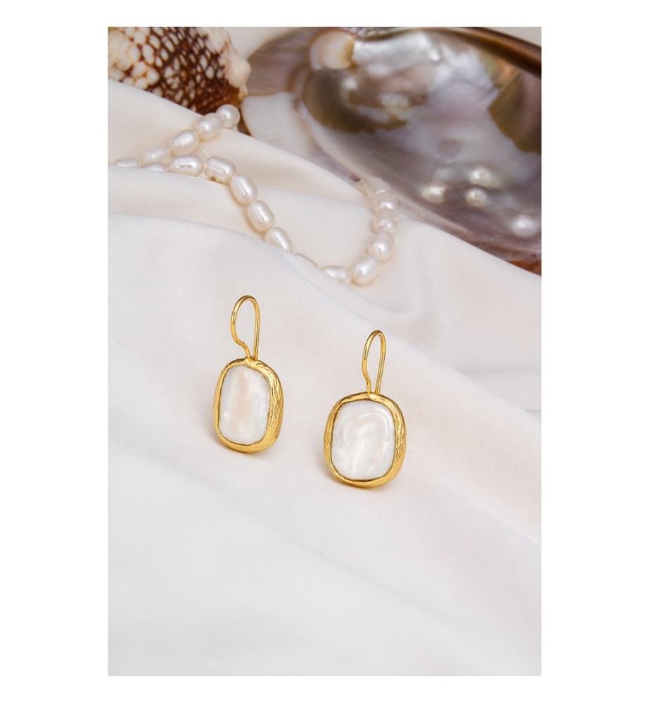 Boucles d'Oreilles en Perle - Blanc