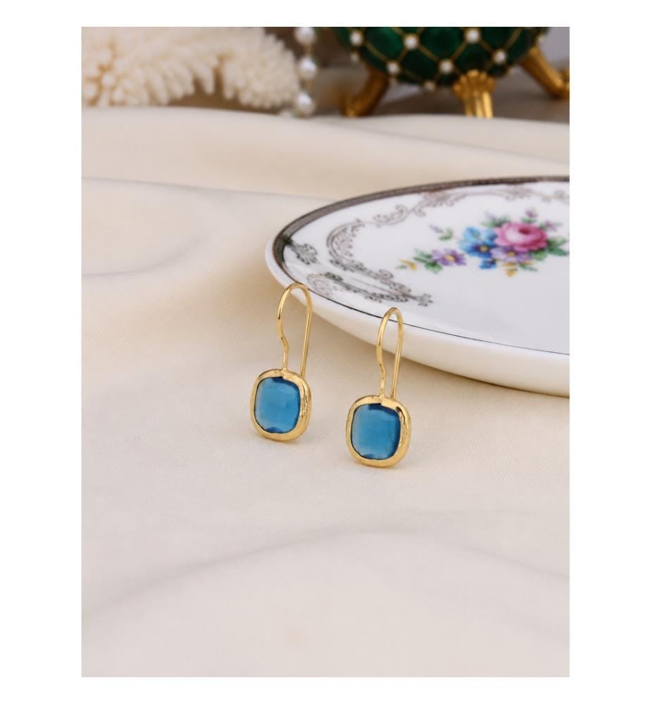 Boucles d'Oreilles il de Chat  Bleu