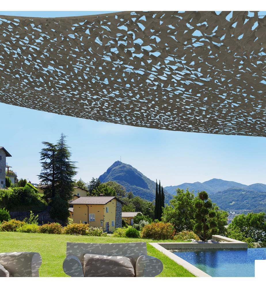 Ombrière rectangulaire - 3 x 3 m - Taupe