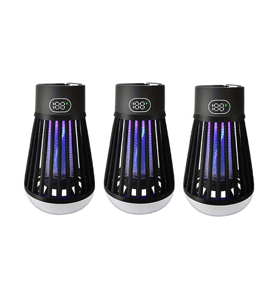 Lot de 3 Lampes LED Anti-Moustiques BuzzLight - Noir