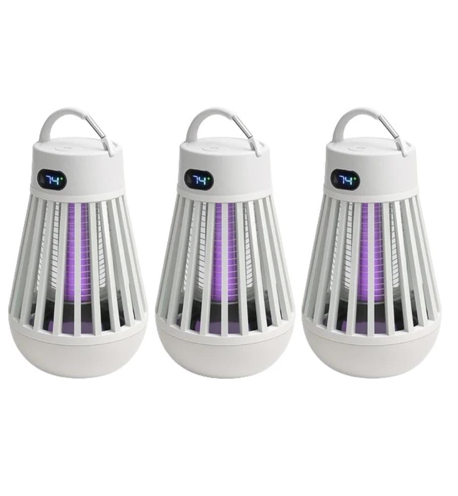 3x Lampes LED Anti-Moustiques BuzzLight - Blanc