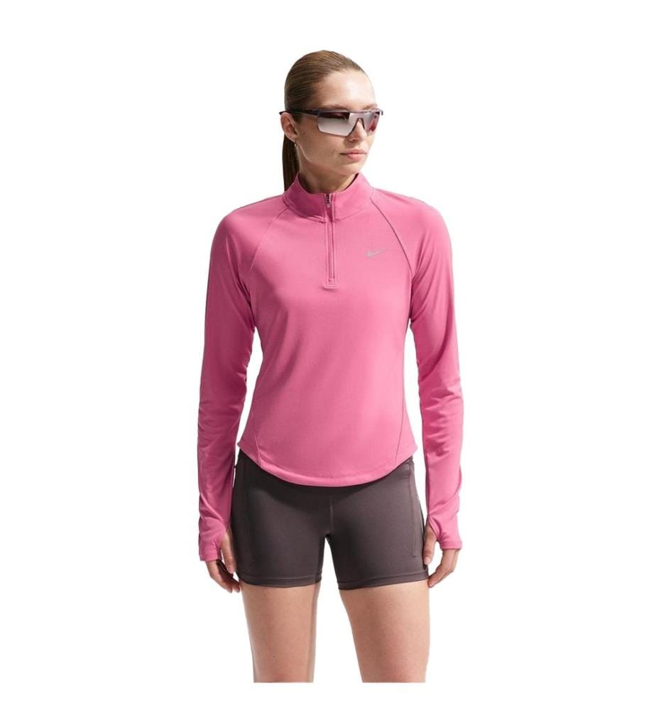 Nike - Haut manches longues course à pied motif/style Swoosh - Femme