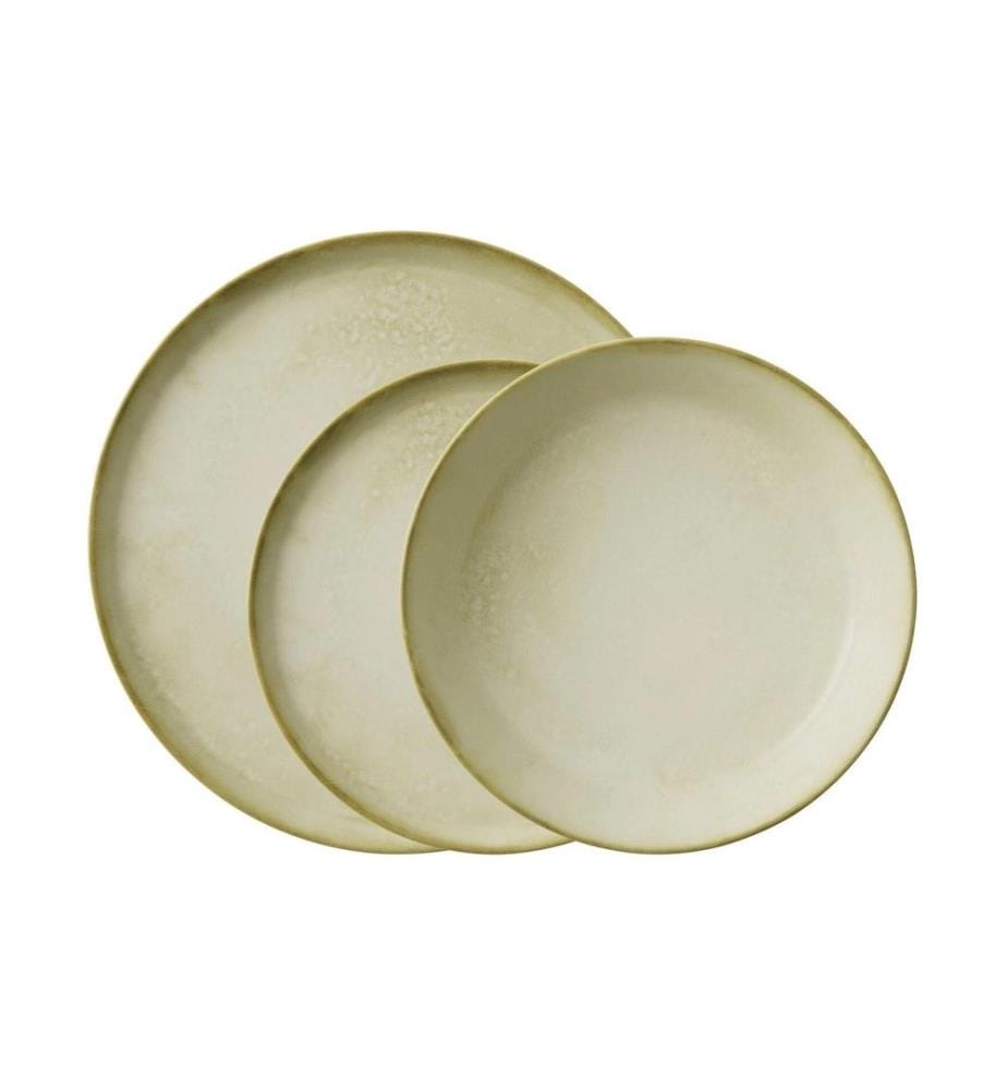 Arthur Krupp Service de table Shade Thierra 12 pièces, Vert/Beige