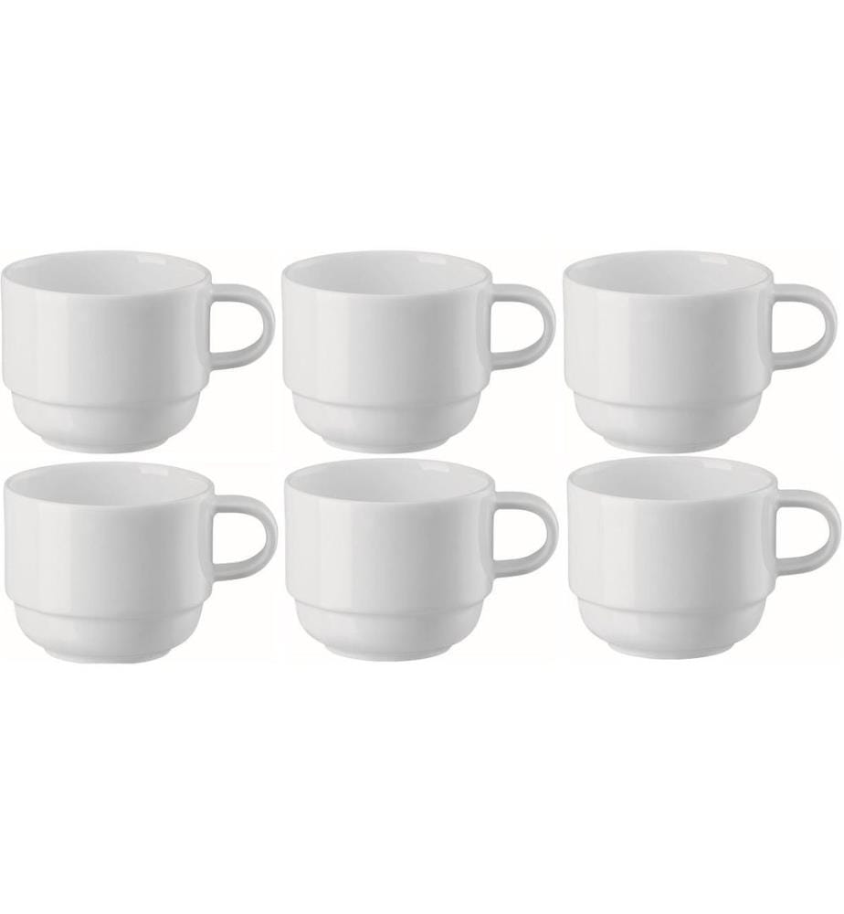 Arthur Krupp Tasse à café Neve 220 ml, 6 pièces, Blanc