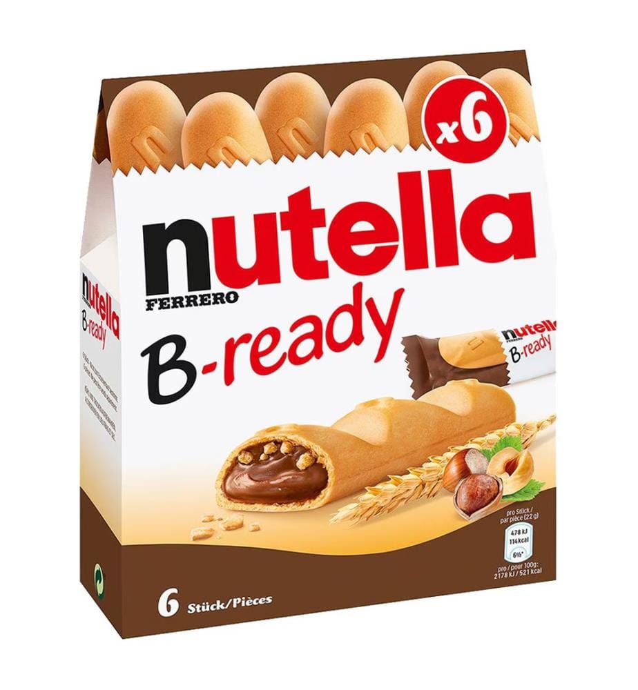 16x Ferrero Nutella B-ready 6er - 132g