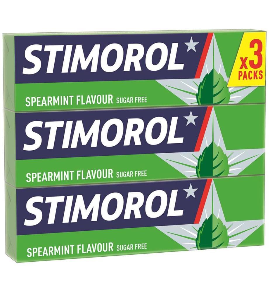 12x Stimorol Spearmint Trio - 3x14g