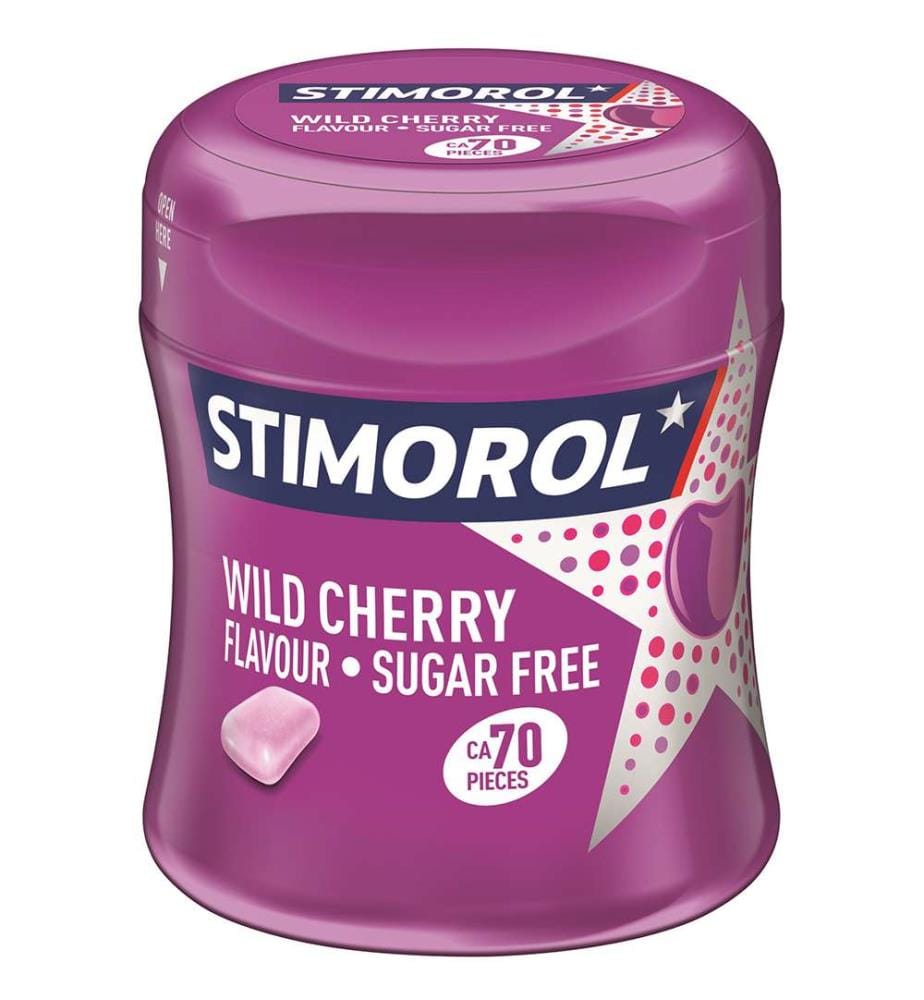 6x Stimorol boîte de cerises sauvages - 87g