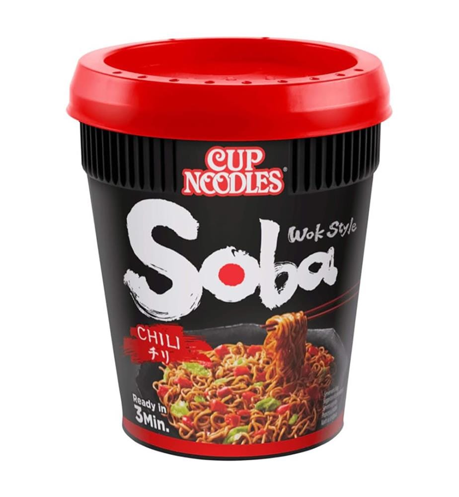 Lot de 8 Nissin Soba Cup Chili - 92g