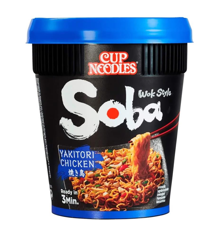 Lot de 8 Nissin Soba Cup Yakitori Chicken - 89g