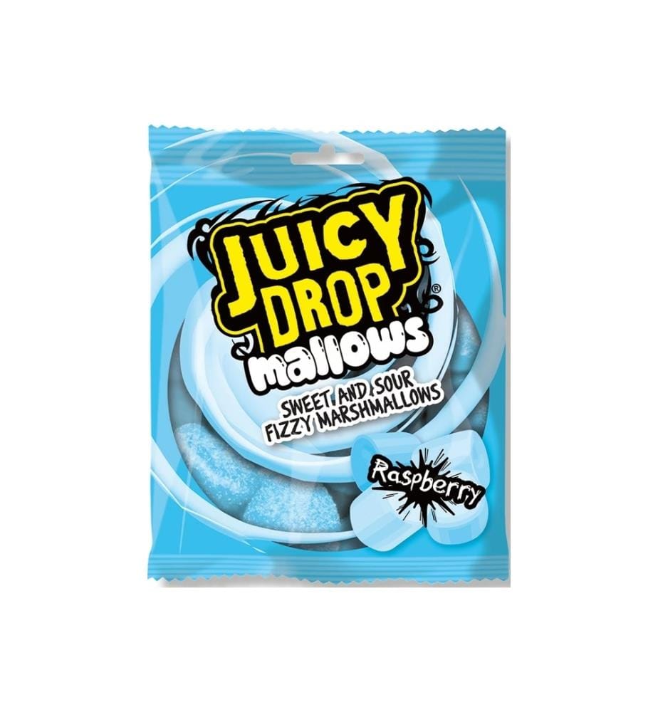 20x Topps Juicy Drop Sweet&Sour Mallows Raspberry sachet - 100g;