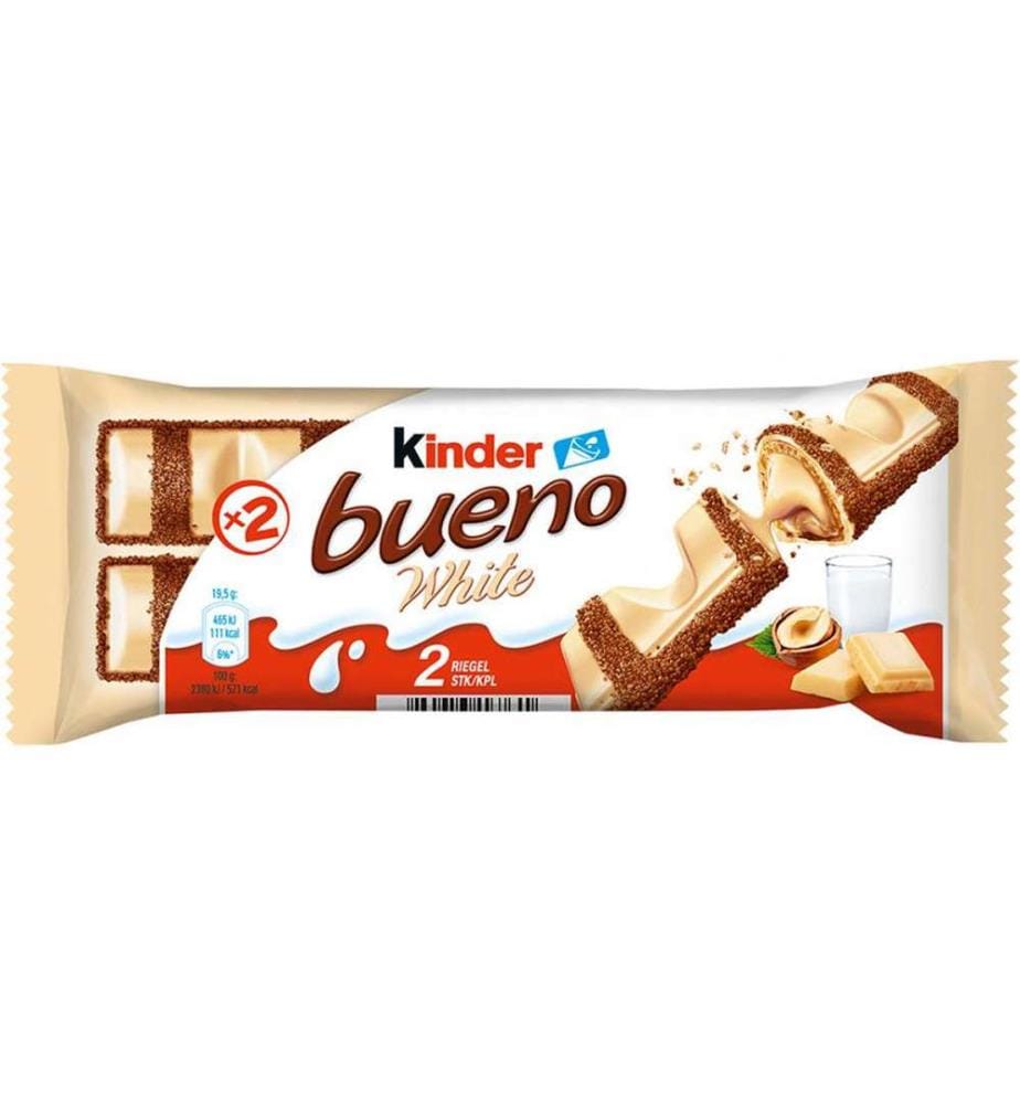 30x Ferrero Kinder Bueno White T1 par 2 - 39g