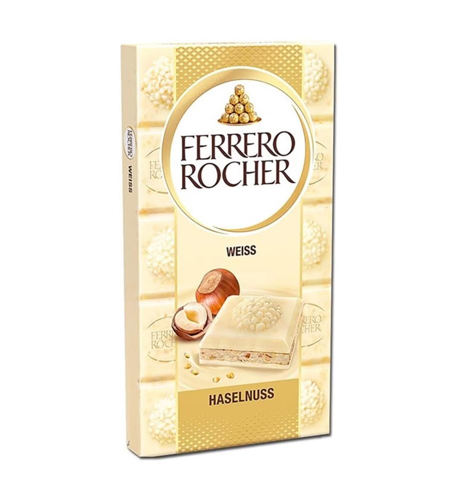 Lot de 8 Ferrero Rocher Tafel Weiss - 90g