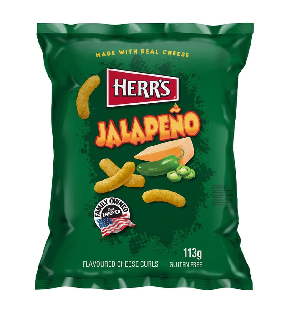 Lot de 12 Boulettes de fromage Herr's Jalapeno - 113g