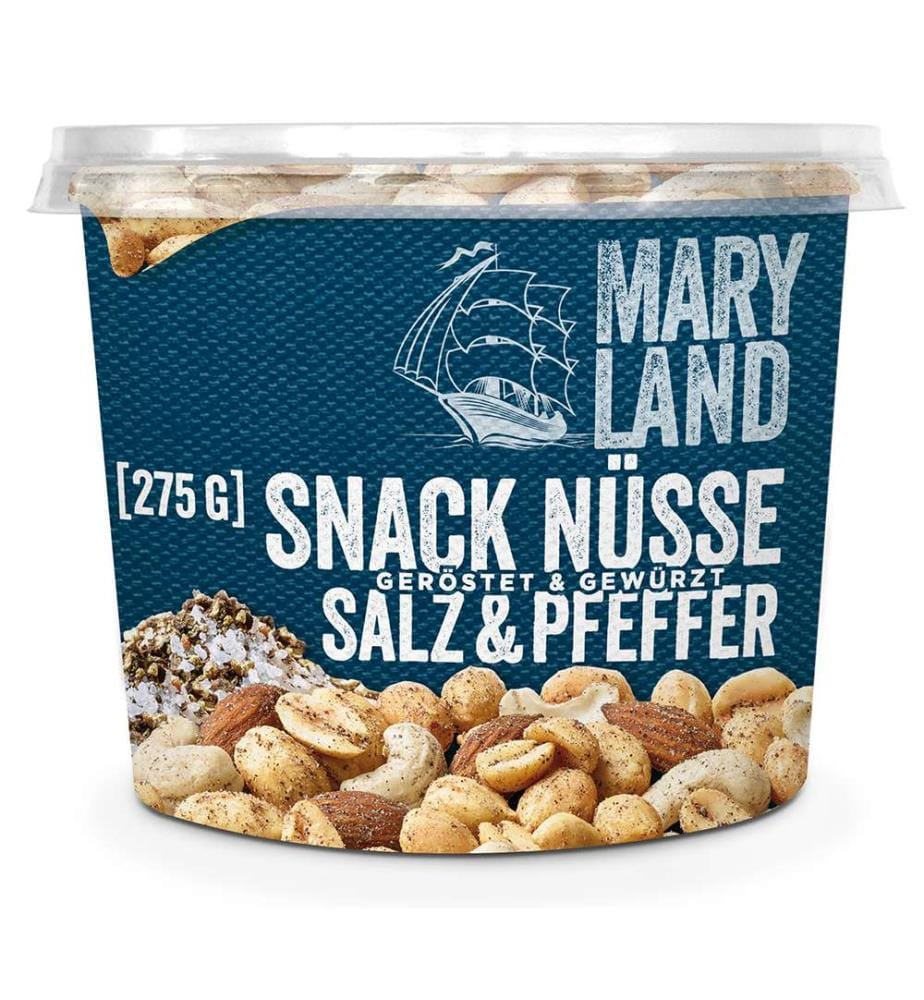 6x Maryland Snack Noix sel & poivre - 275g