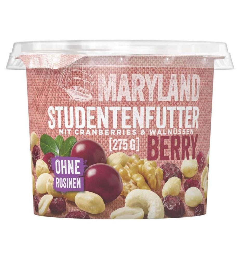 6x Maryland nourriture pour étudiants Berry sans raisins secs - 275g