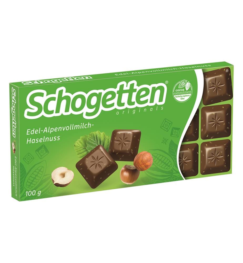 15 x Chocolat Lait & Noisette Schogetten - 100g