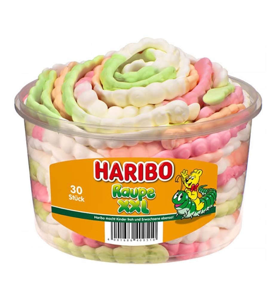 Boîte Haribo « Chenille XXL » - 30 pièces
