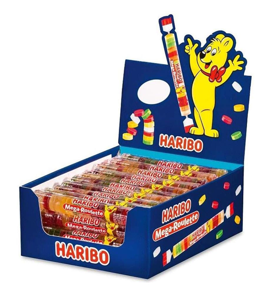 40x Haribo Mega-Roulette Gomme aux fruits - 45g