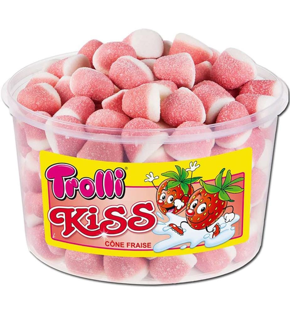 150x Trolli Boîte Fraise Mousse - 6.5g