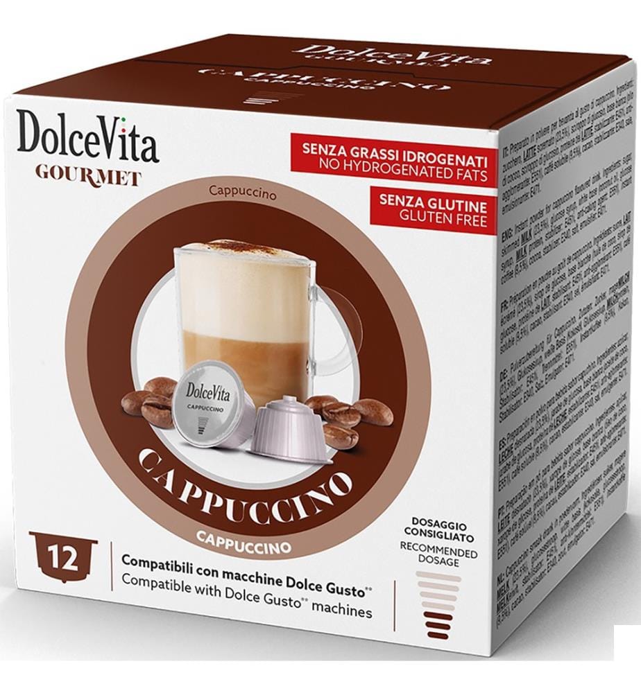 DolceVita Cappuccino, capsules Dolce Gusto - lot de 12