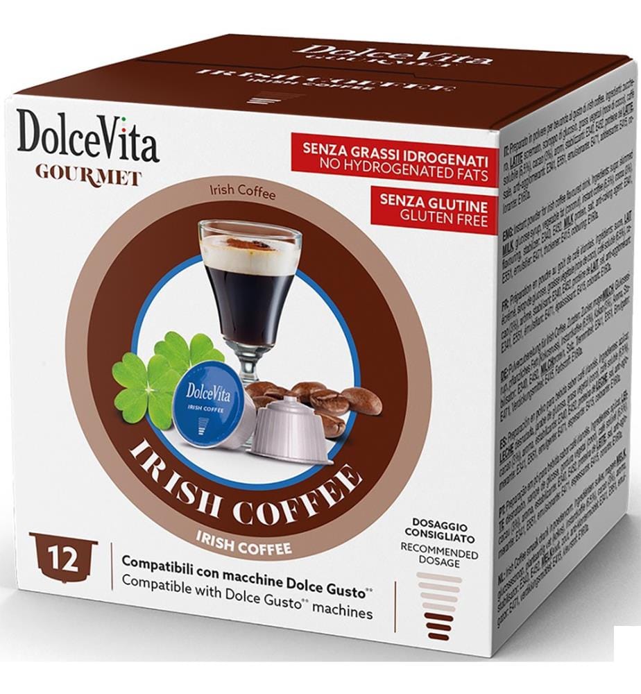 DolceVita Irish Coffee, capsules Dolce Gusto - lot de 12