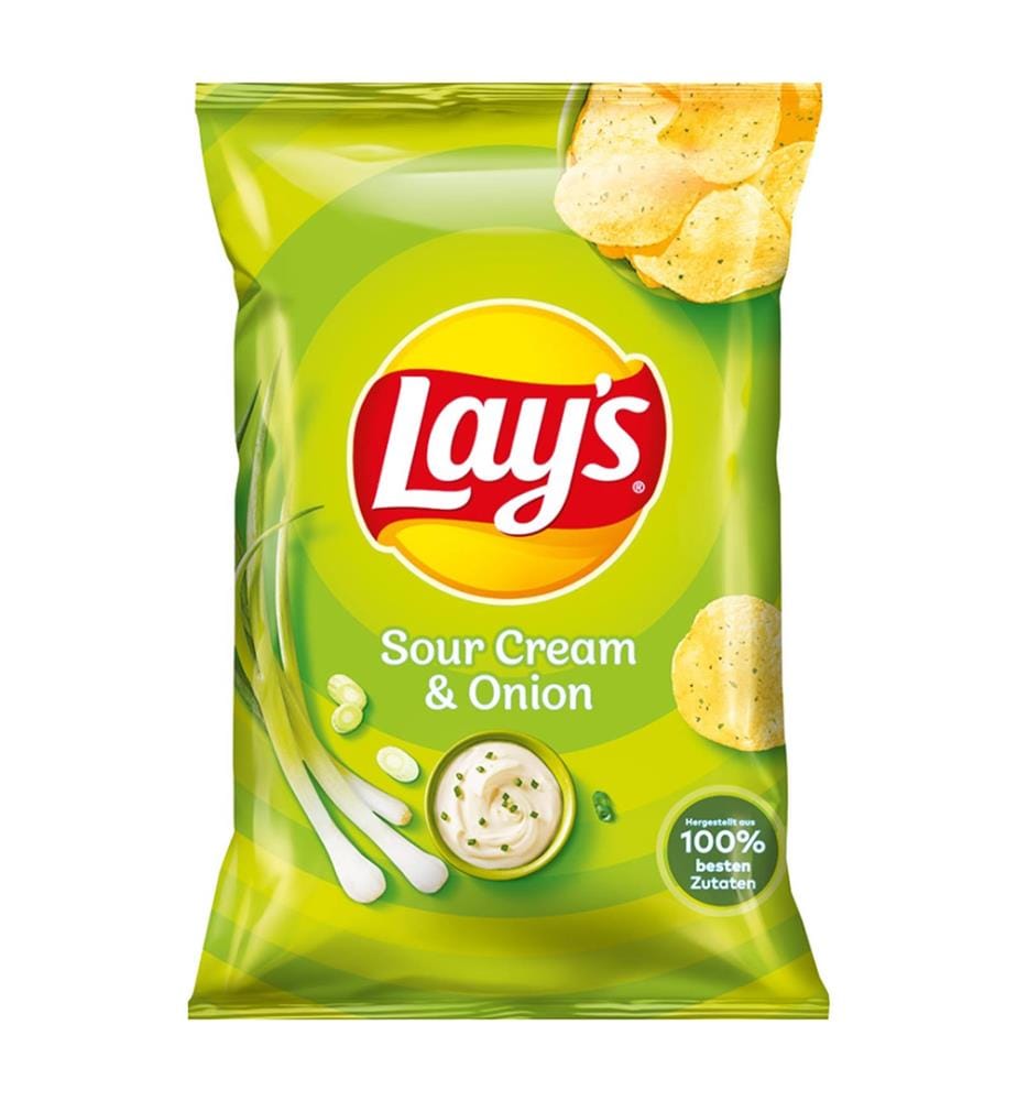 Lot de 9 Lay's crème aigre et oignon - 150g