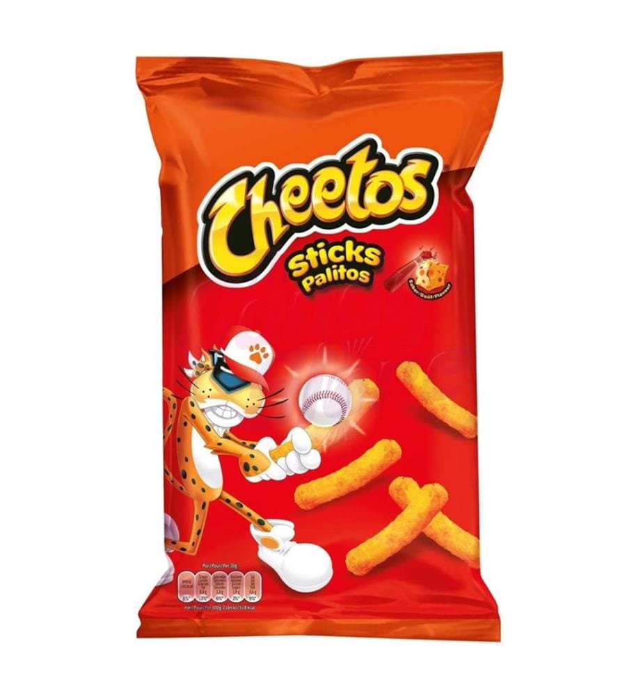 Lot de 24 Cheetos Sticks Palitos / Mais-Snack mit Käse- und Ketchupgeschmack - 96g