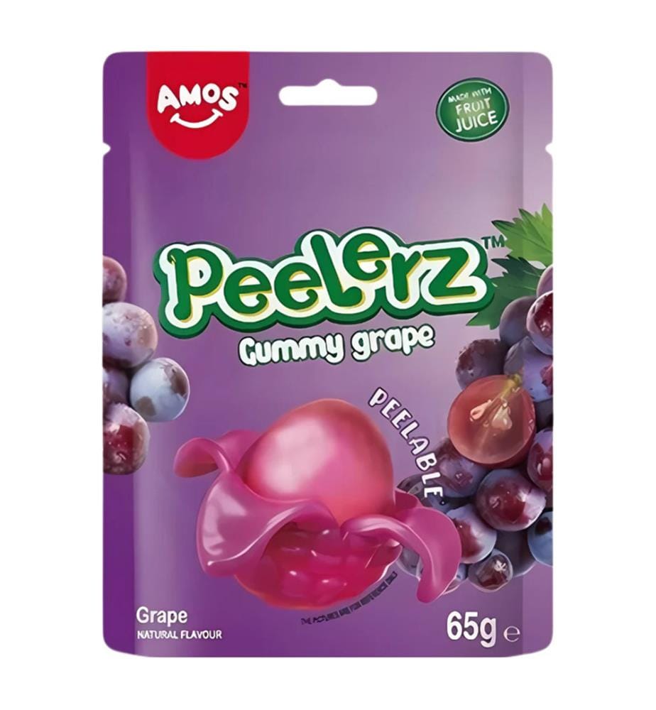 24x Amos Peelerz Gummy Grape - 65g