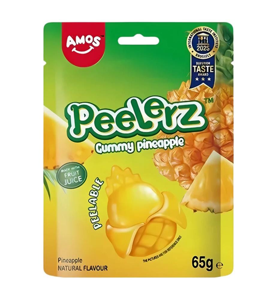 24x Amos Peelerz Gummy Pineapple - 65g