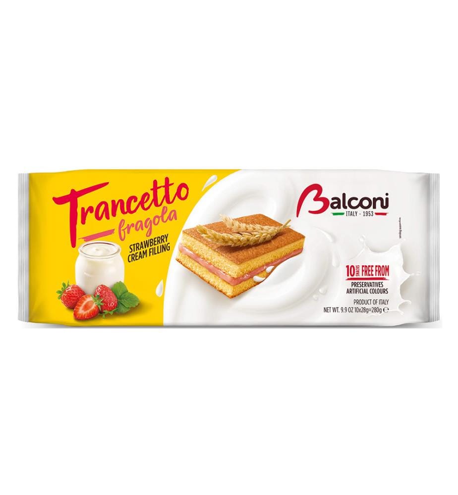 Lot de 15 Balconi Trancetto Yoghurt Fragola/Erdbeere (10x28g) - 280g