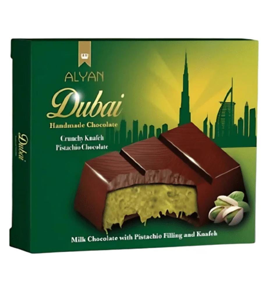 12 x Chocolat Dubaï Pistache au Lait Alyan - 100g