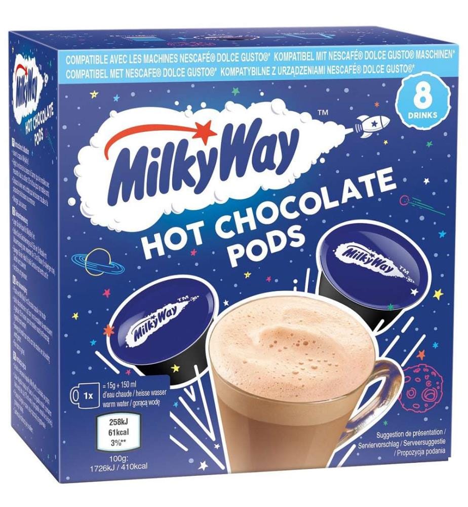 5x Milky Way chocolat à boire 8 capsules Dolce Gusto - 17g