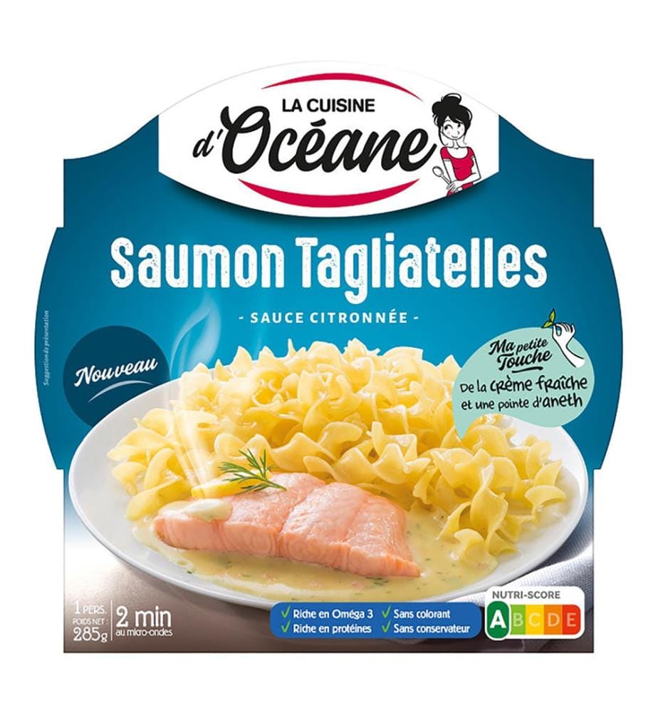 10x La Cuisine d'Océane Plat cuisiné Saumon sauce citron Torsade - 285g