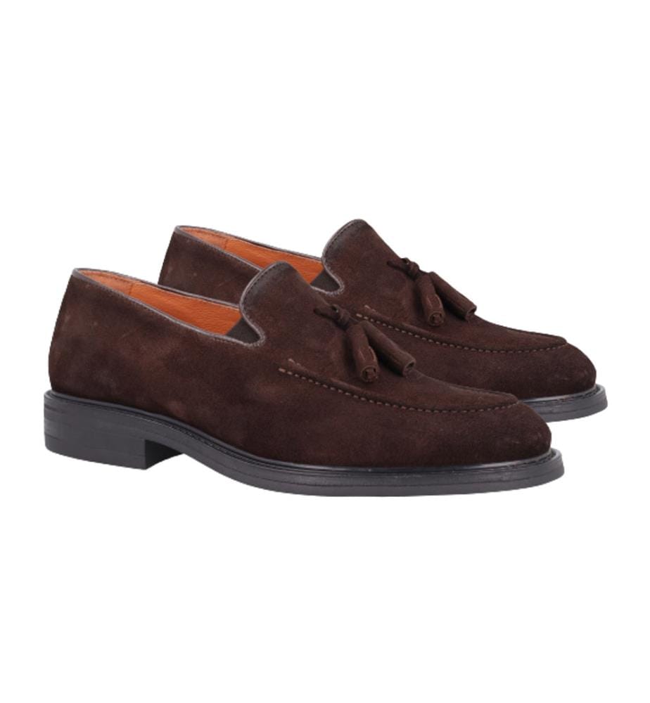 Mocassins en daim marron