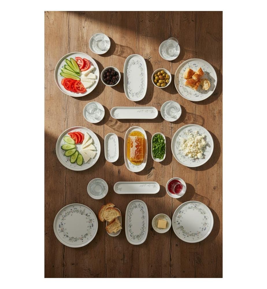 Service à petit-déjeuner (29 pièces) - multicolore