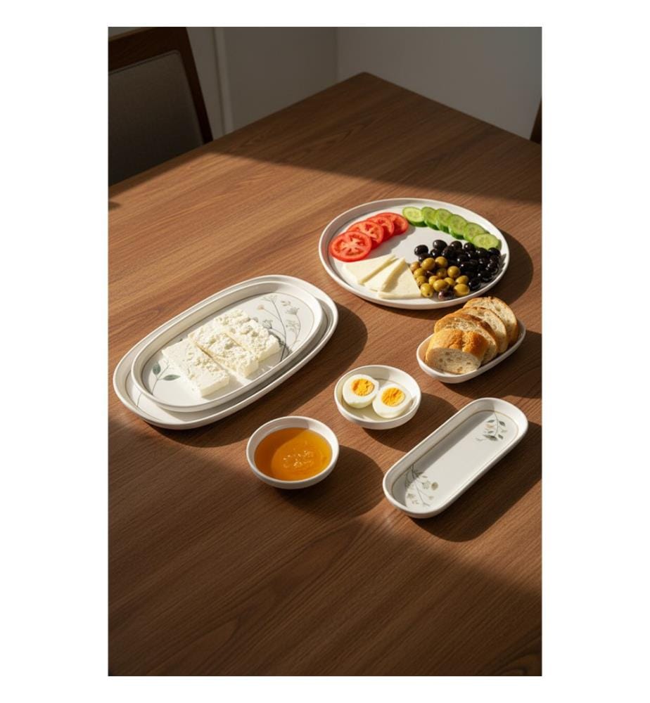 Service à petit-déjeuner (29 pièces) - multicolore