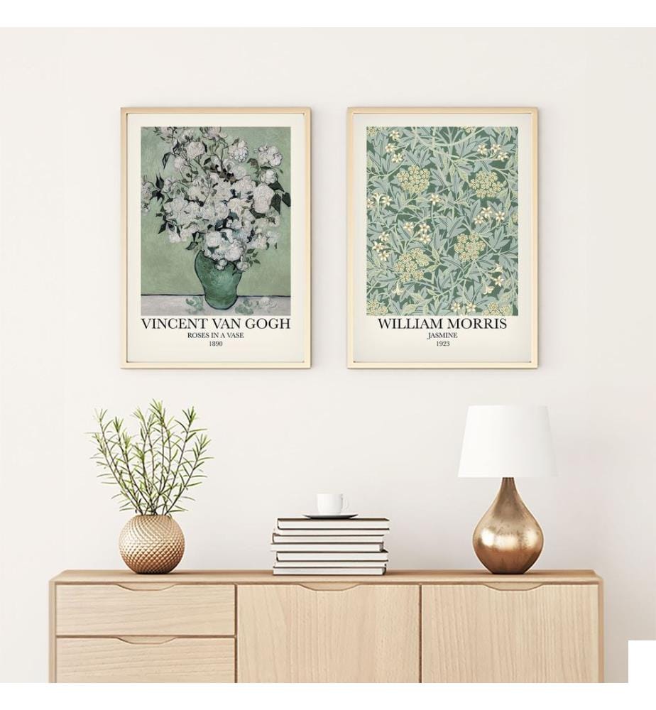 Lot de 2 tableaux encadrés