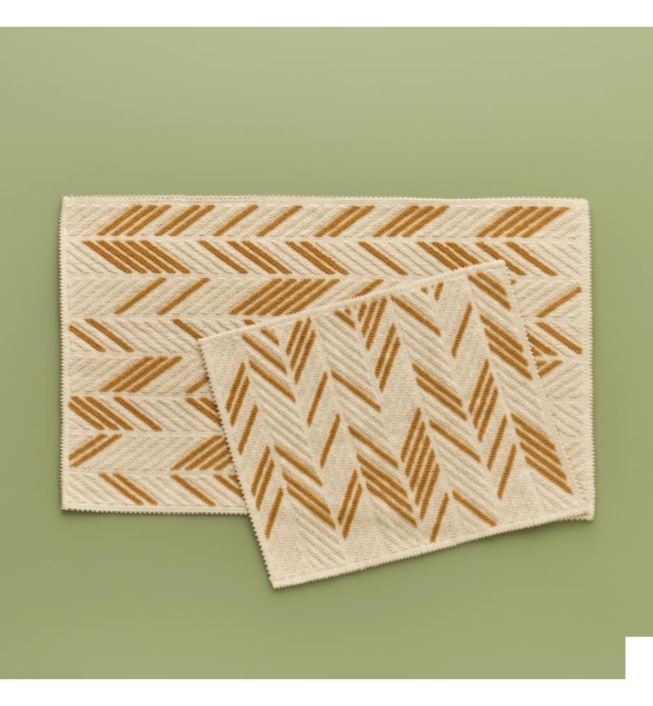 Lot de tapis d'angle - Moutarde