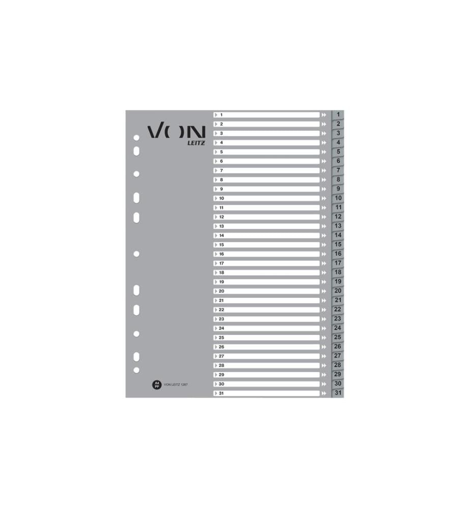 VON Classeur en plastique 1-12 A4, 1-31