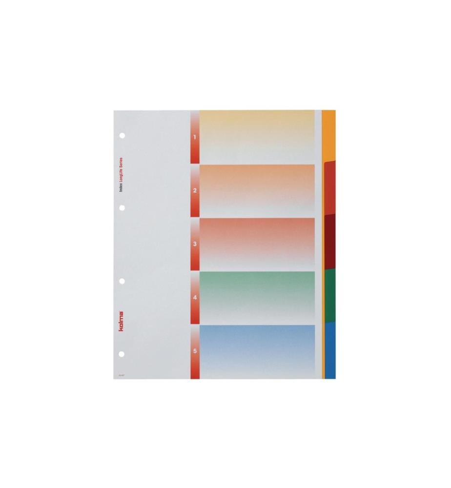 Kolma Registre A4 XL LongLife 1-5 Coloré