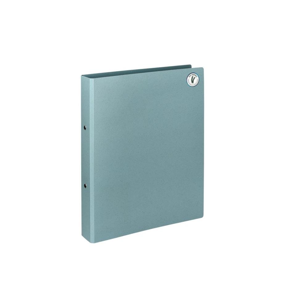 Classeur à anneaux Biella Paille de blé A4, 2 anneaux, Bleu
