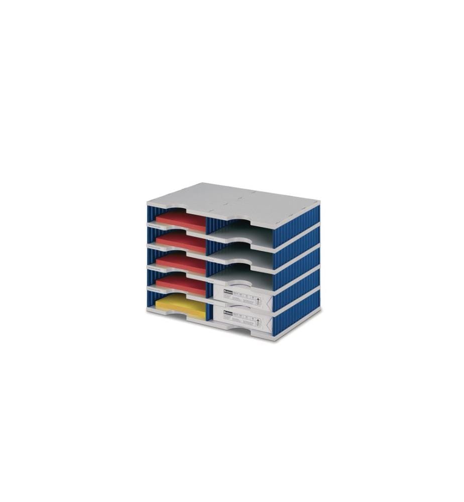 Classeur de documents Styro styrodoc duo Standard, Bleu, 10 compartiments