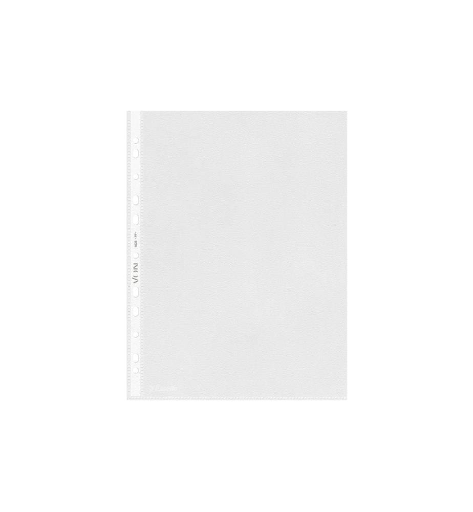 VON Pochette pour prospectus A4, grainé, 100 pièces, Transparent