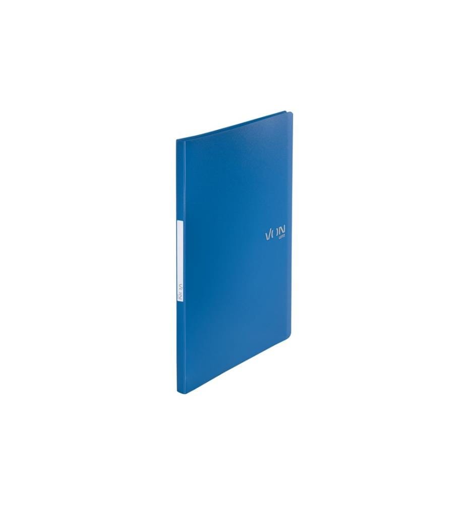 VON Classeur à pochettes Classeur PP A4, Bleu