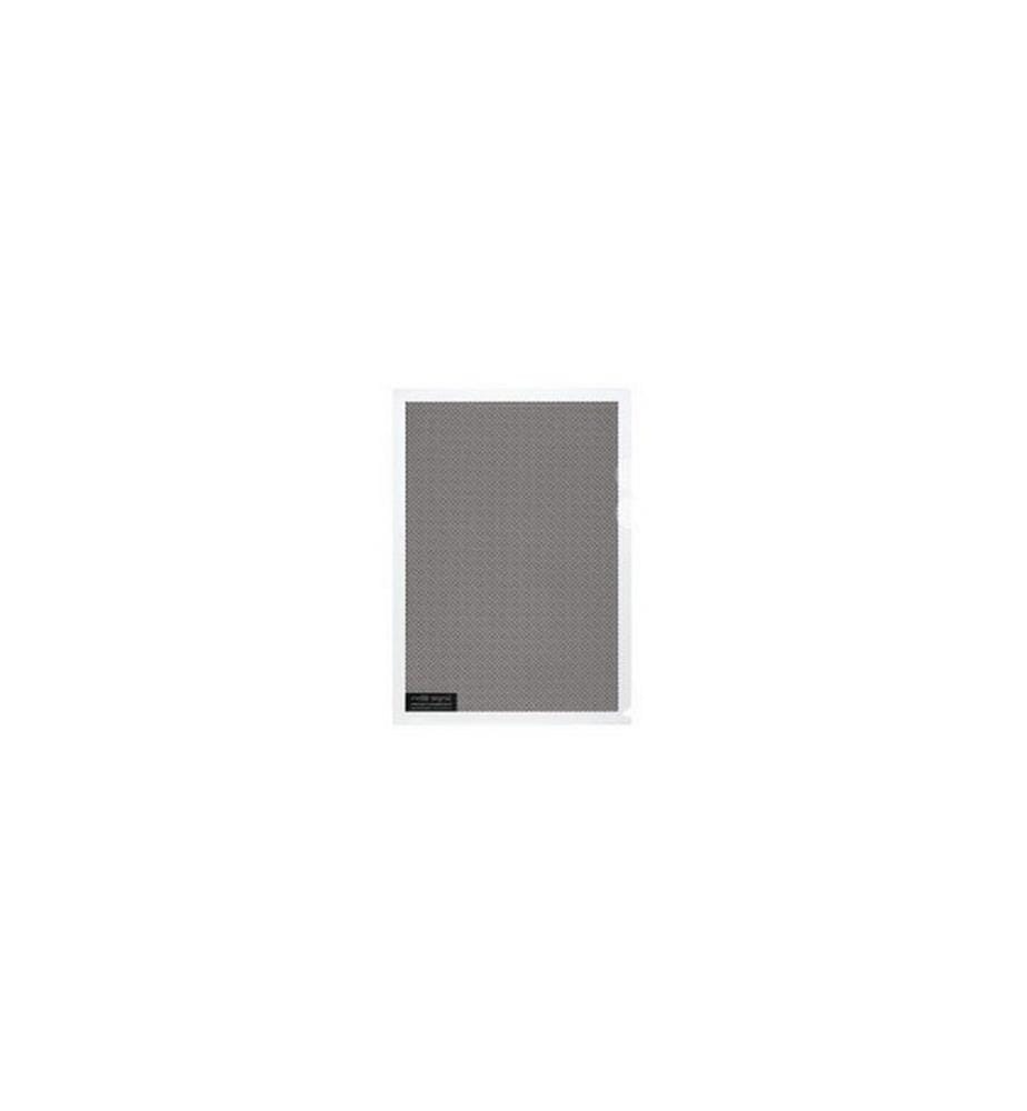Büromaterial PLUS Pochette transparente pour la protection des données A4, 5 pièces Gris