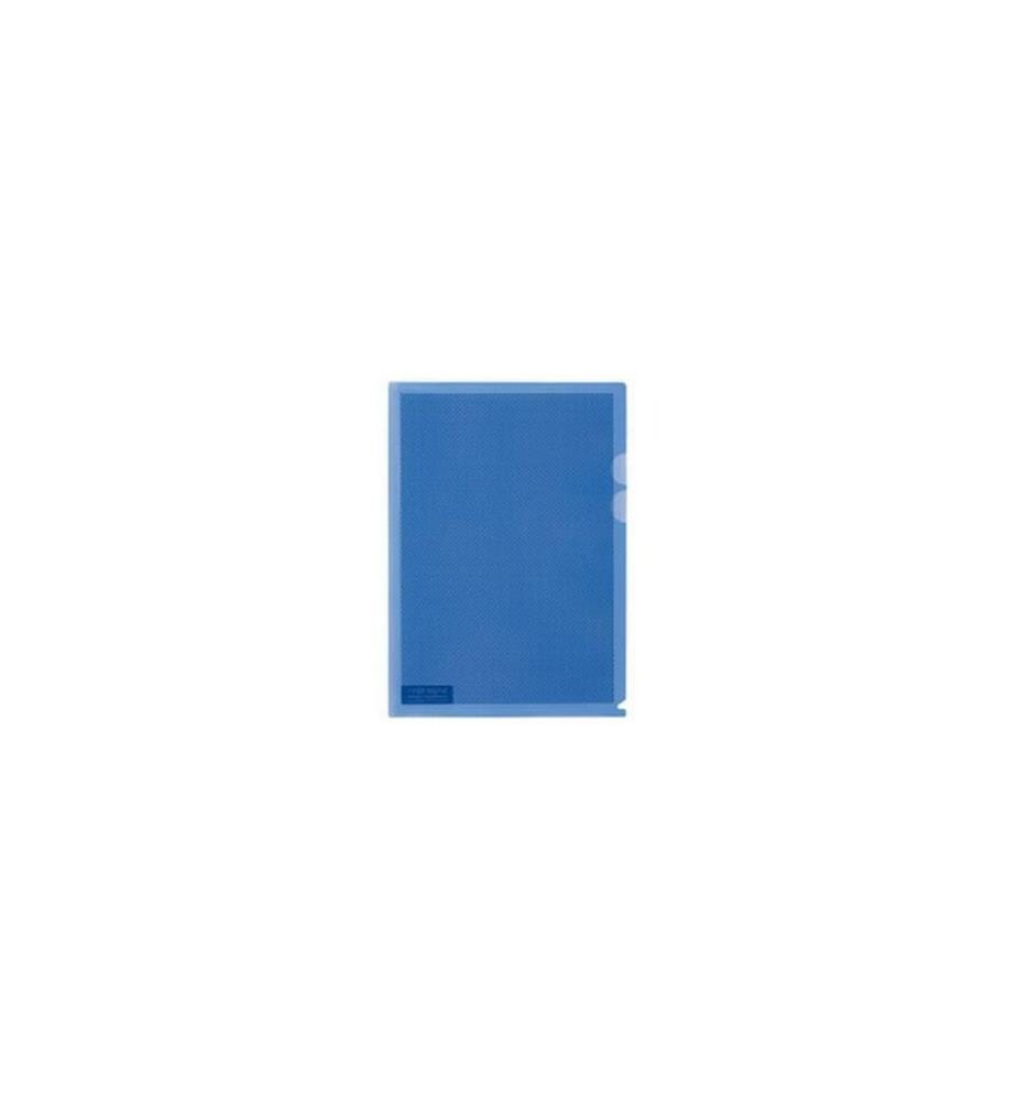 Büromaterial PLUS Pochette transparente pour la protection des données A4, 5 pièces Bleu
