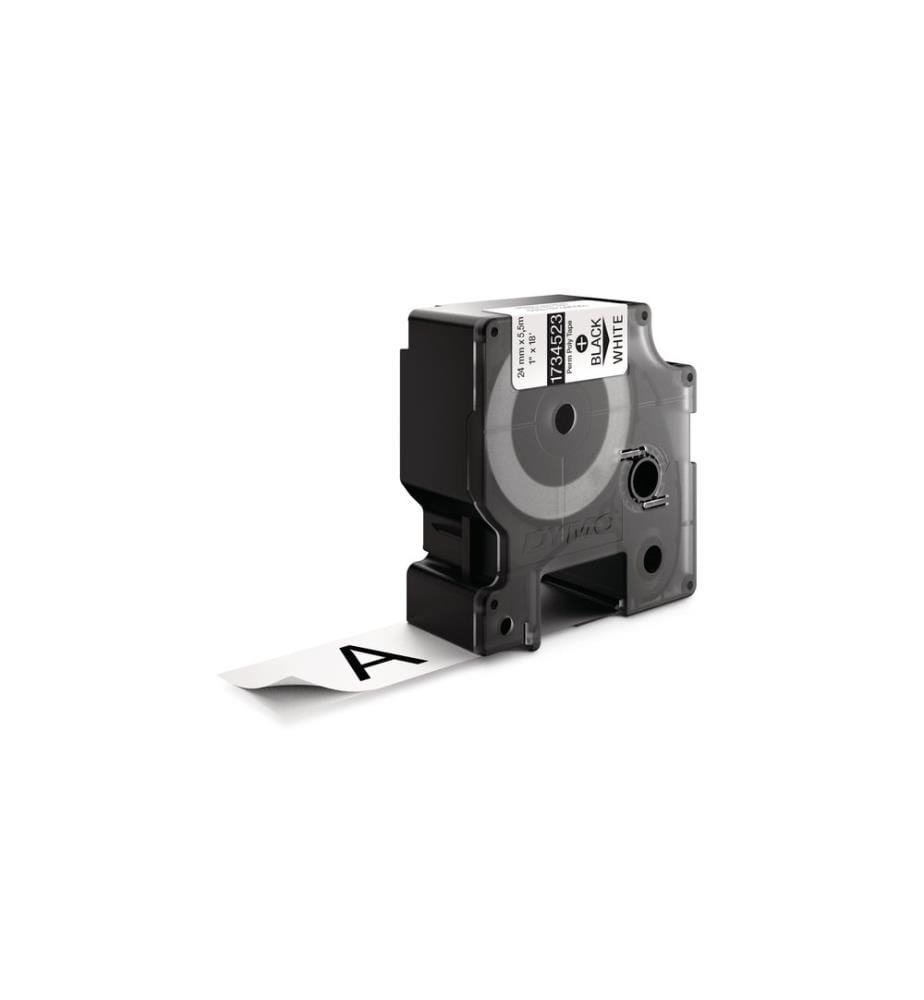 Ruban d'étiquetage DYMO ID 1 noir sur blanc