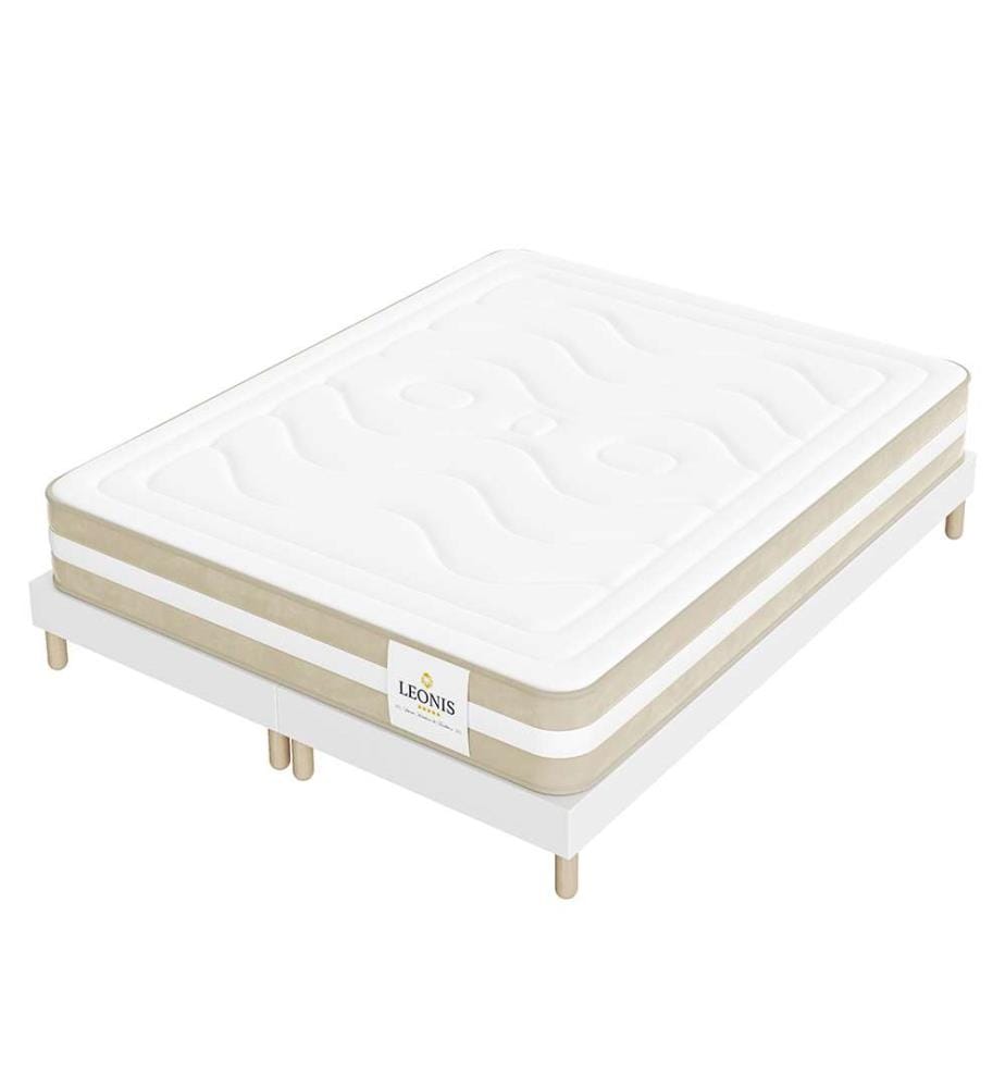 Pack Gamma Matelas 160 x 200 + 2 Sommiers 80 x 200 cm - Hauteur 30 cm